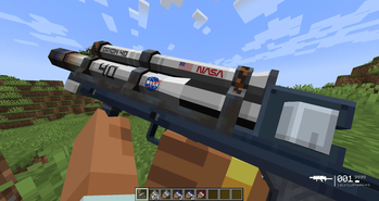 Skinned and custom modeled gun