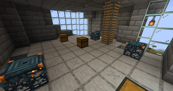 Inside the tower