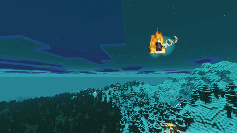 Meteor falling with shaders