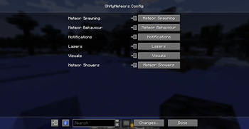 Config main menu