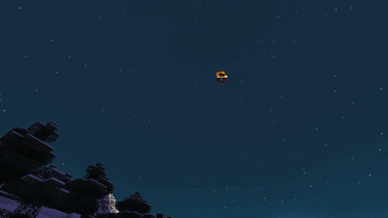 A meteor towards the face