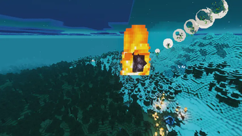 Meteor falling