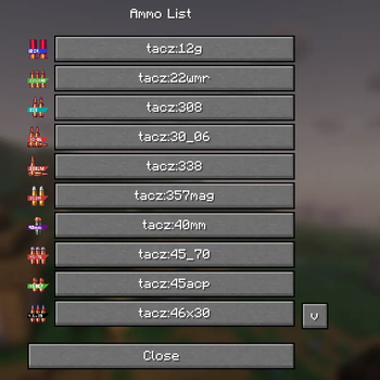 Ammo list