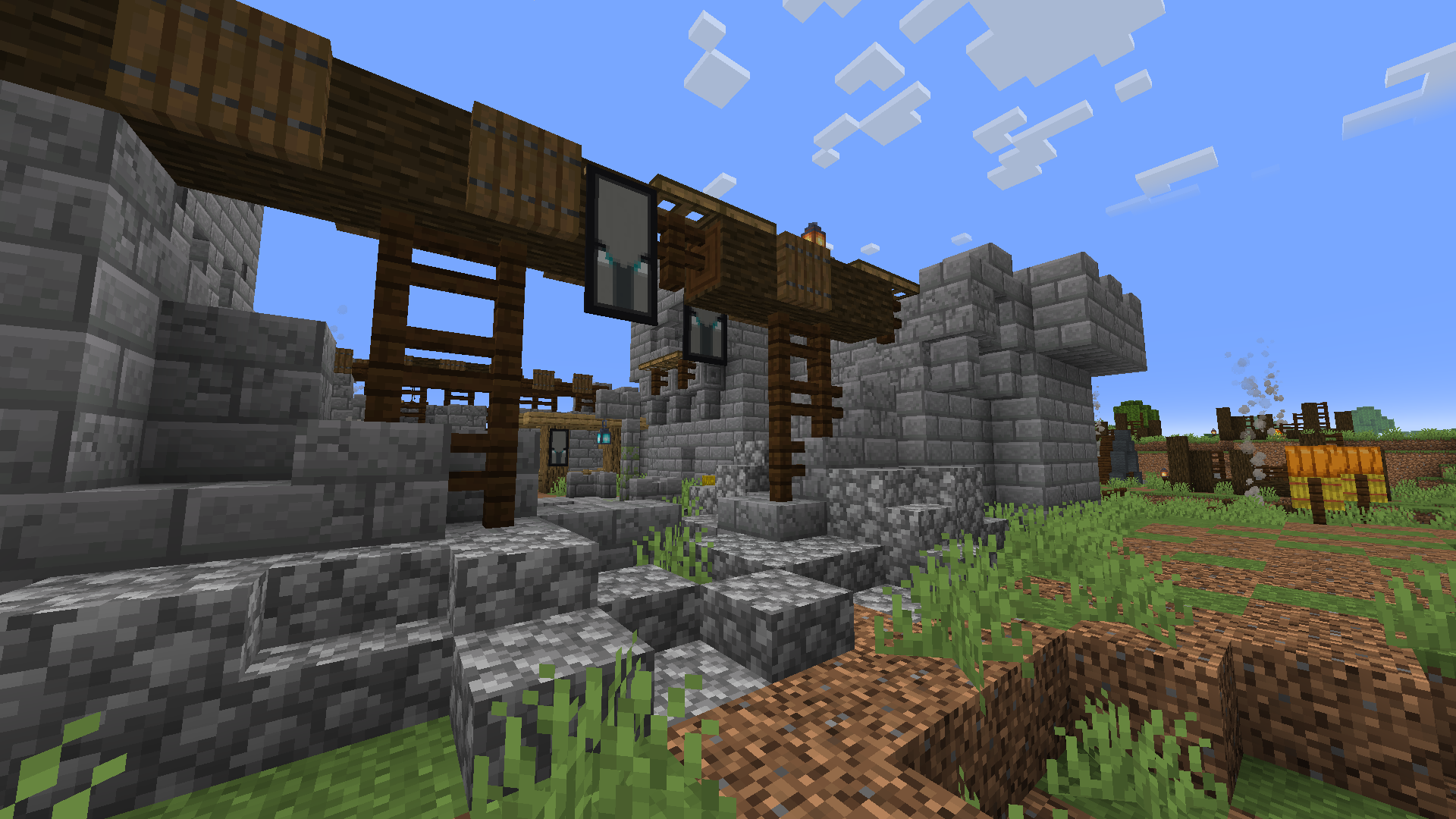A conquered stronghold entrance on the surface.