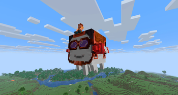 Nimble Ghast with Speed Copper Harness and Giant Fireworks