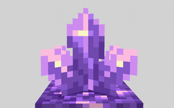 A fully grown amethyst cluster, ready to be harvested