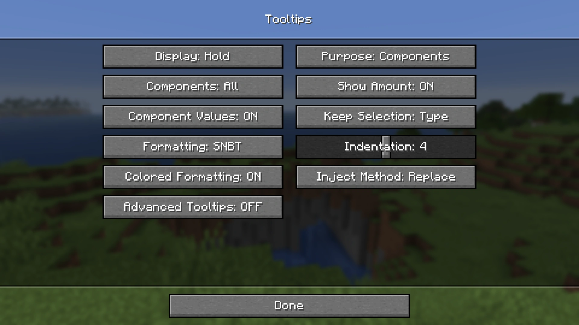 Tooltip Configs