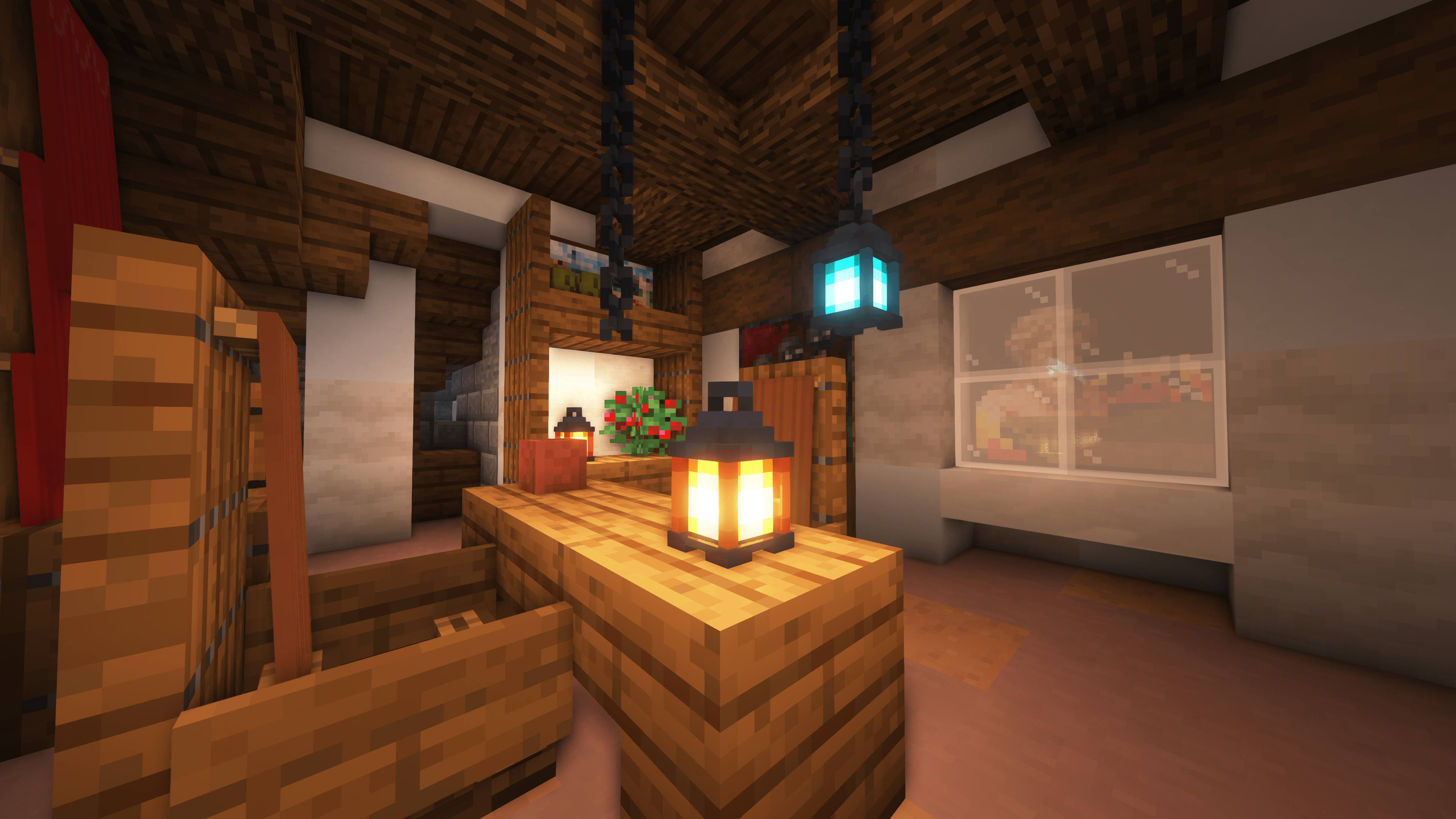 How the lanterns looks in game