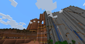 Badlands monolith, vanilla