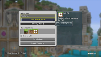 Create World Screen