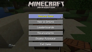 Pause Menu (SD Mode)
