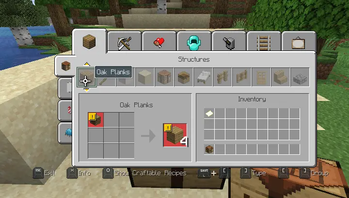 Crafting Screen (SD Mode)