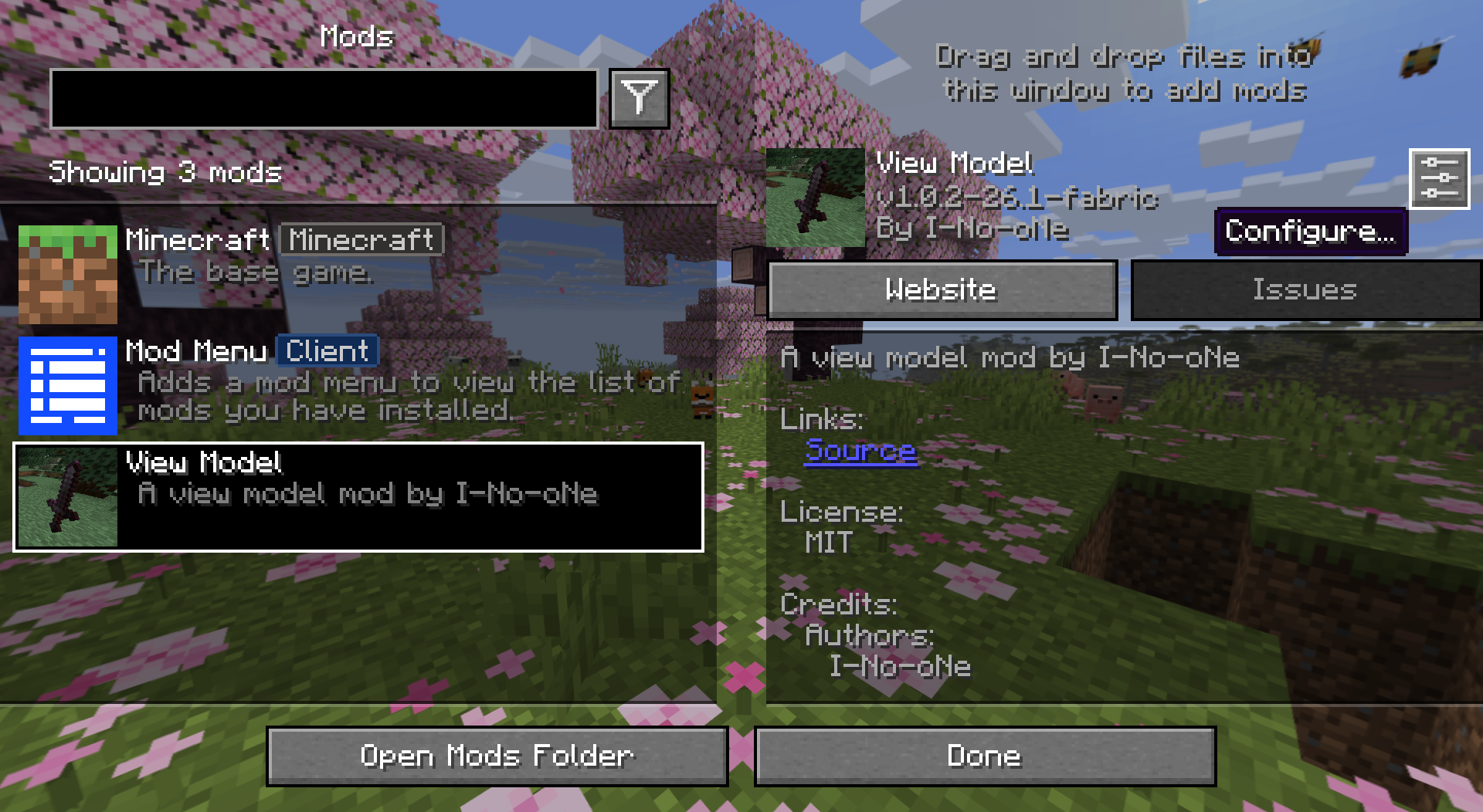 Mod Menu Integration