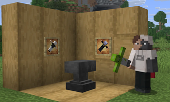 some pickaxes