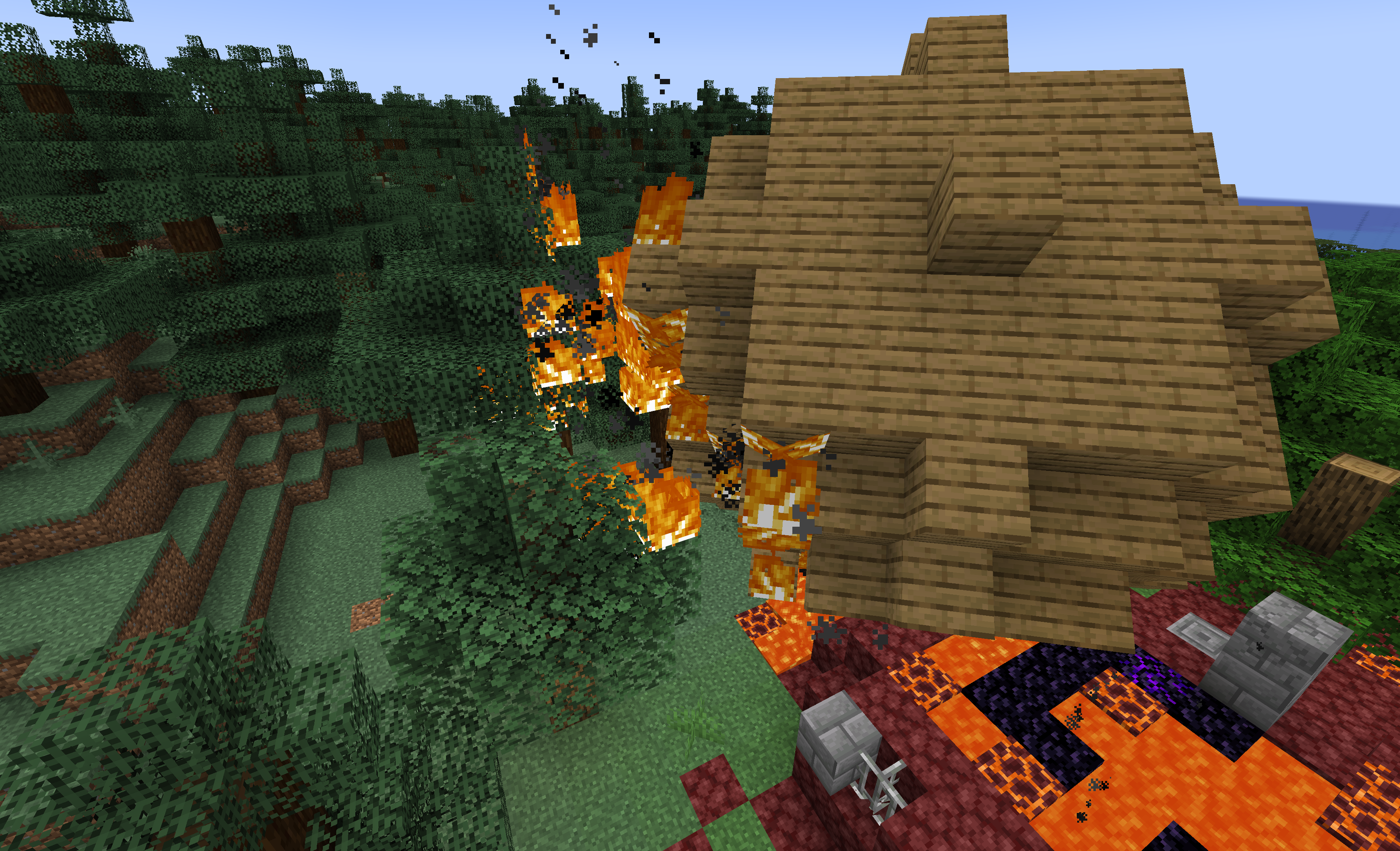 fire spreading