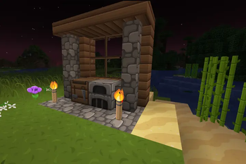 Workshop at night