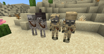 Warm Skeletons and Parched