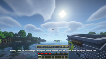 A BUCKET IN THE OVERWORLD