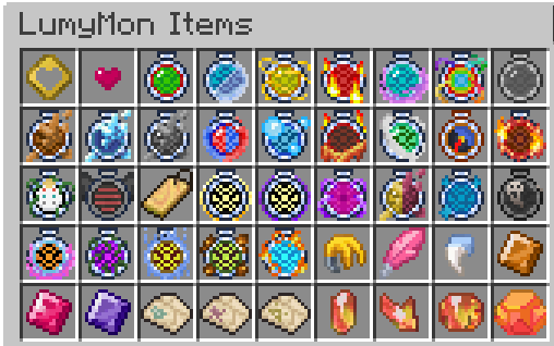 LumyMon Blocks and Items - Beta 0.6.3
