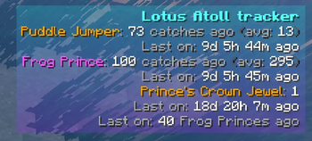 Lotus Atoll tracker