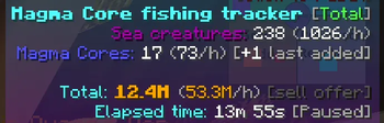 Magma Core fishing