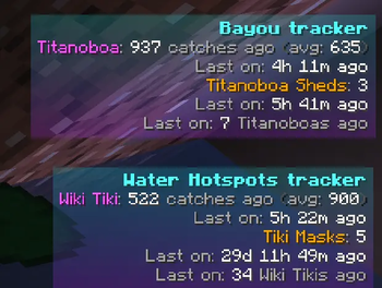 Water hotspots & Bayou trackers