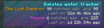 Galatea water tracker