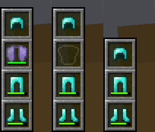 Showcase of Slotted Armor HUD's slot options