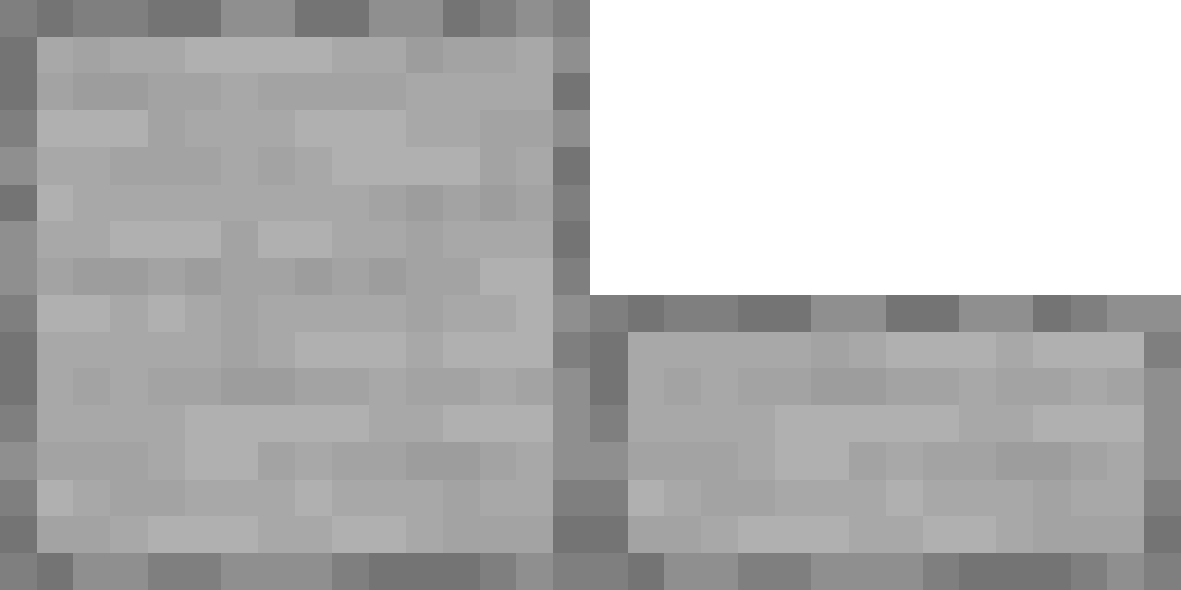 Slab compared to a full block