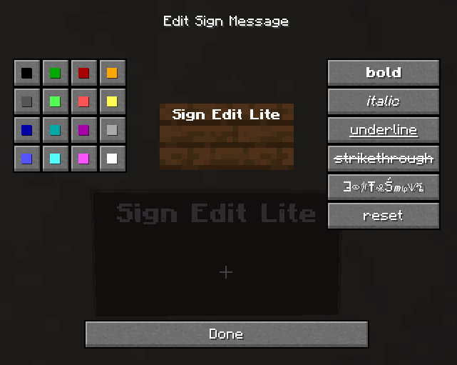 Edit a sign