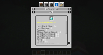 item info page