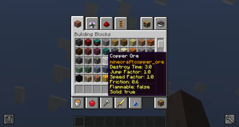 block tooltip infos