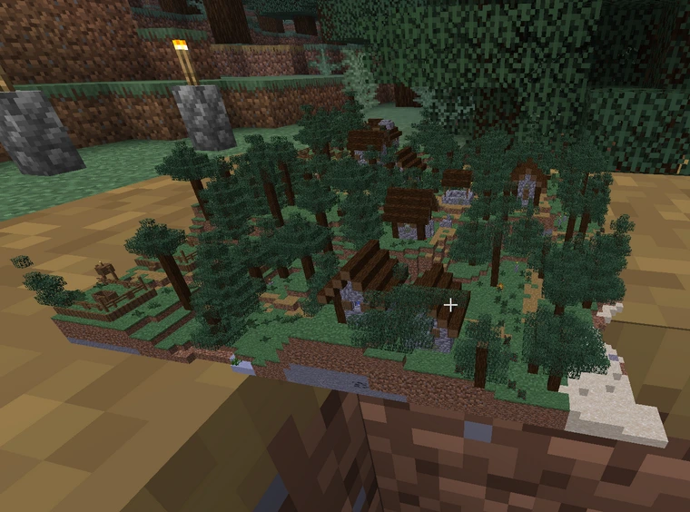 A taiga village, super tiny