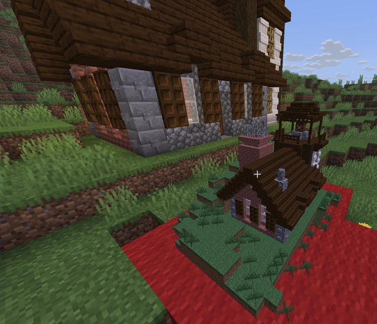 Tiny house next to house