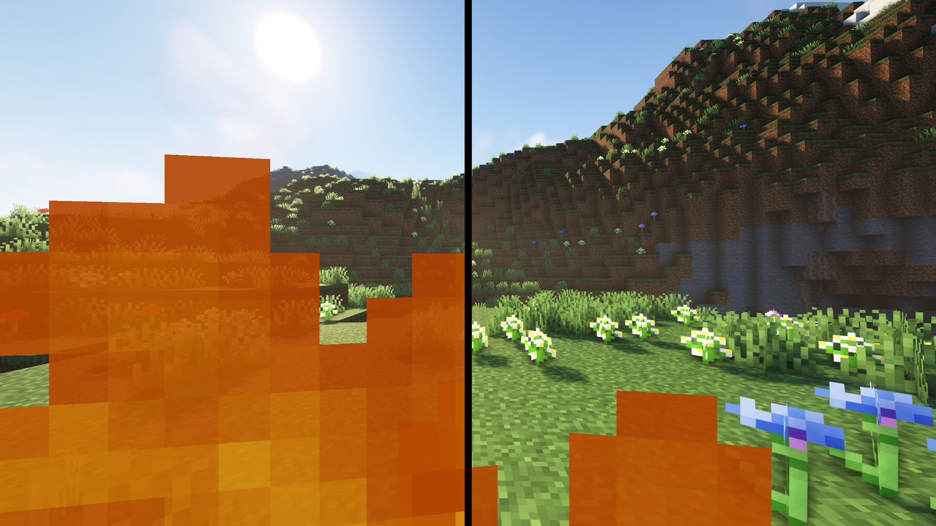Lower fire on the screen