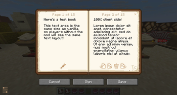 Book edit screen