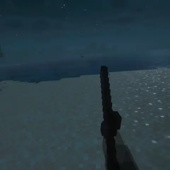 Nightime sword toss
