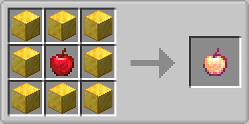 Enchanted Golden Apple crafting recipe