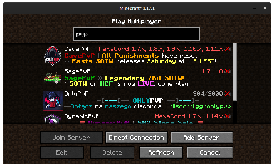 Servers Search