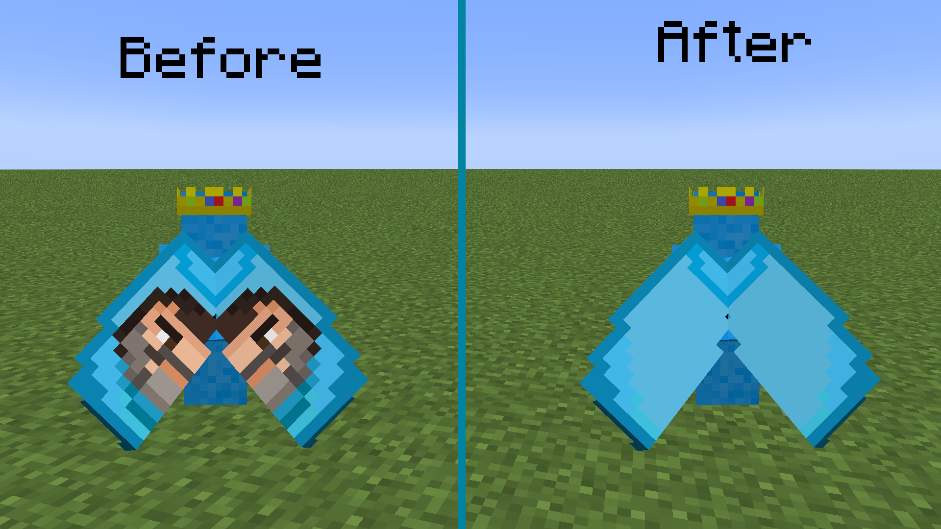 Example of the Home cape changes