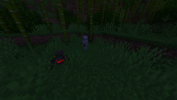 Spider and skeleton