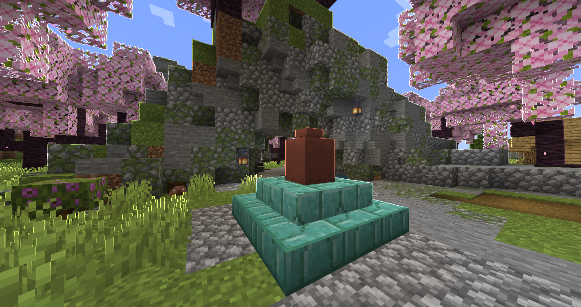 a pot with the outline shader