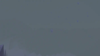 Snowstorm in the mountains