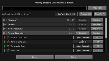 Config Screen