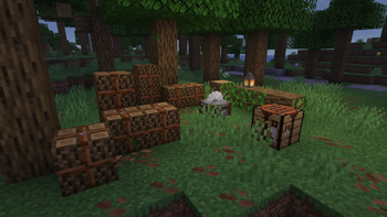 Stacked Wooden Logs
