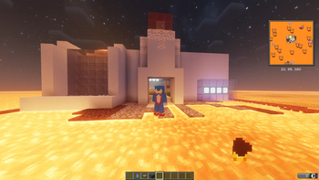 Pokemon Center spawned on Lava Ocean Planet