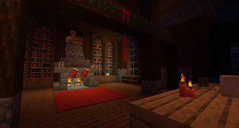 Fireplace scene