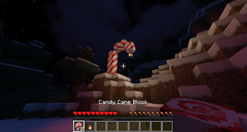 Block built Candy Cane