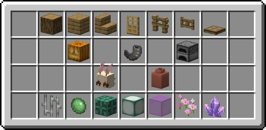 Some items with this pack enabled