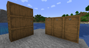 Stacked double barrels.